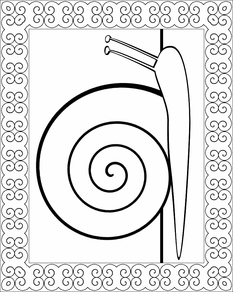 Dont eat the paste a snail for you coloring page