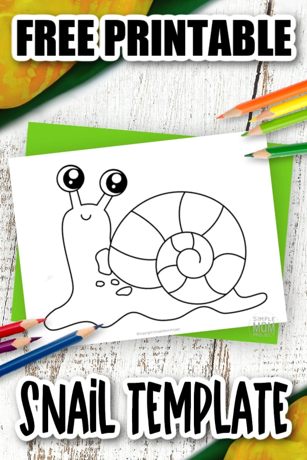 Free printable snail template â simple mom project