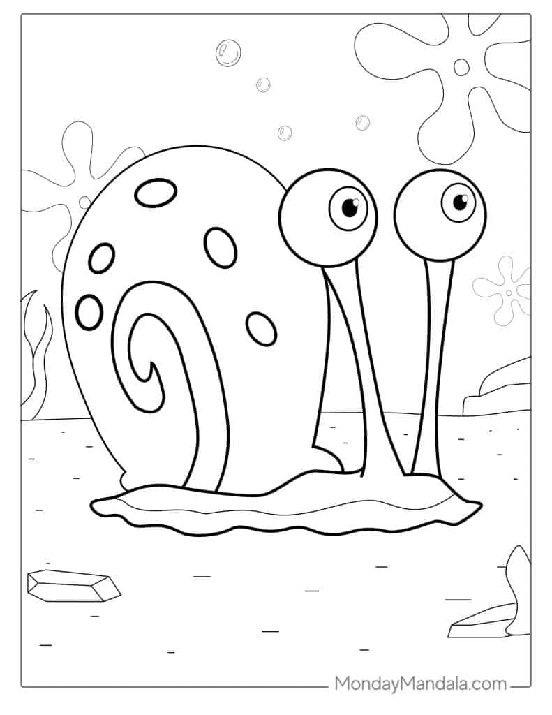 Spongebob coloring pages free pdf printables