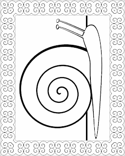 Dont eat the paste a snail for you coloring page