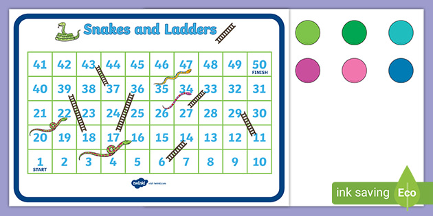 Editable snakes and ladders template customisable game