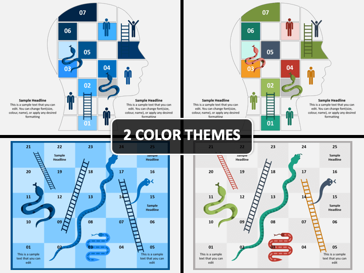 Snake and ladder powerpoint template