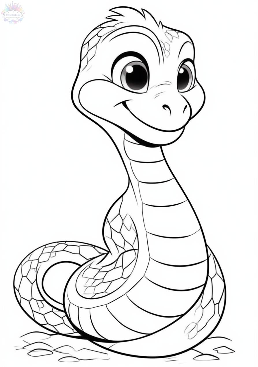 Snake coloring pages