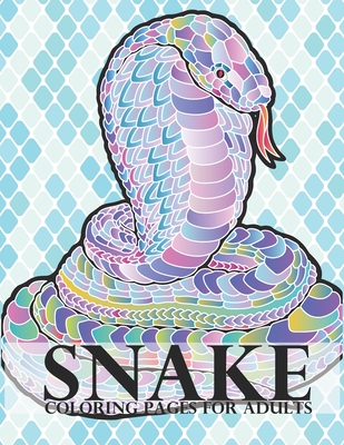 Snake coloring pages for adults snake coloring book for adults