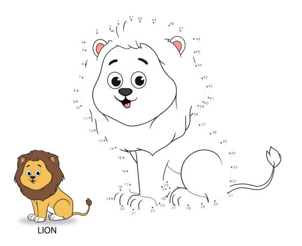 Lion puzzle stock photos pictures royalty