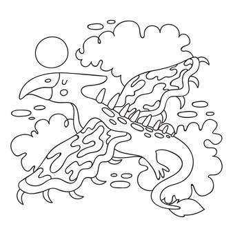 Page crocodile coloring book kids images