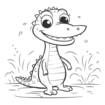 Easy crocodile drawing png transparent images free download vector files