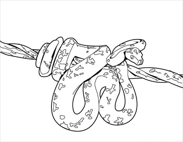 Snake coloring pages