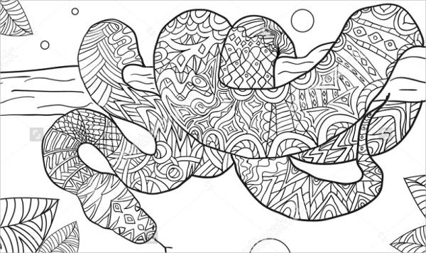 Snake coloring pages