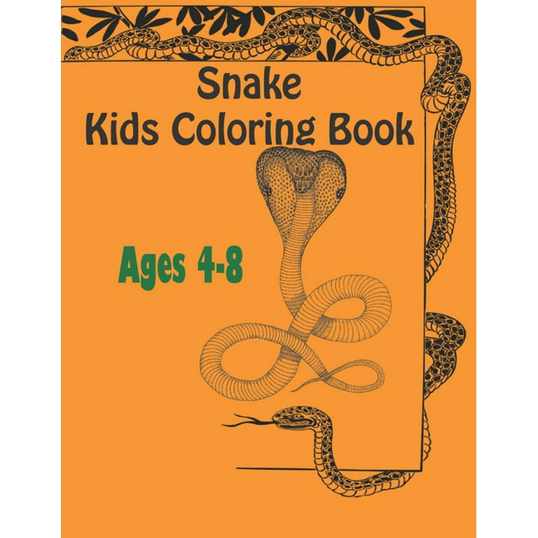 Snake kids coloring book ages