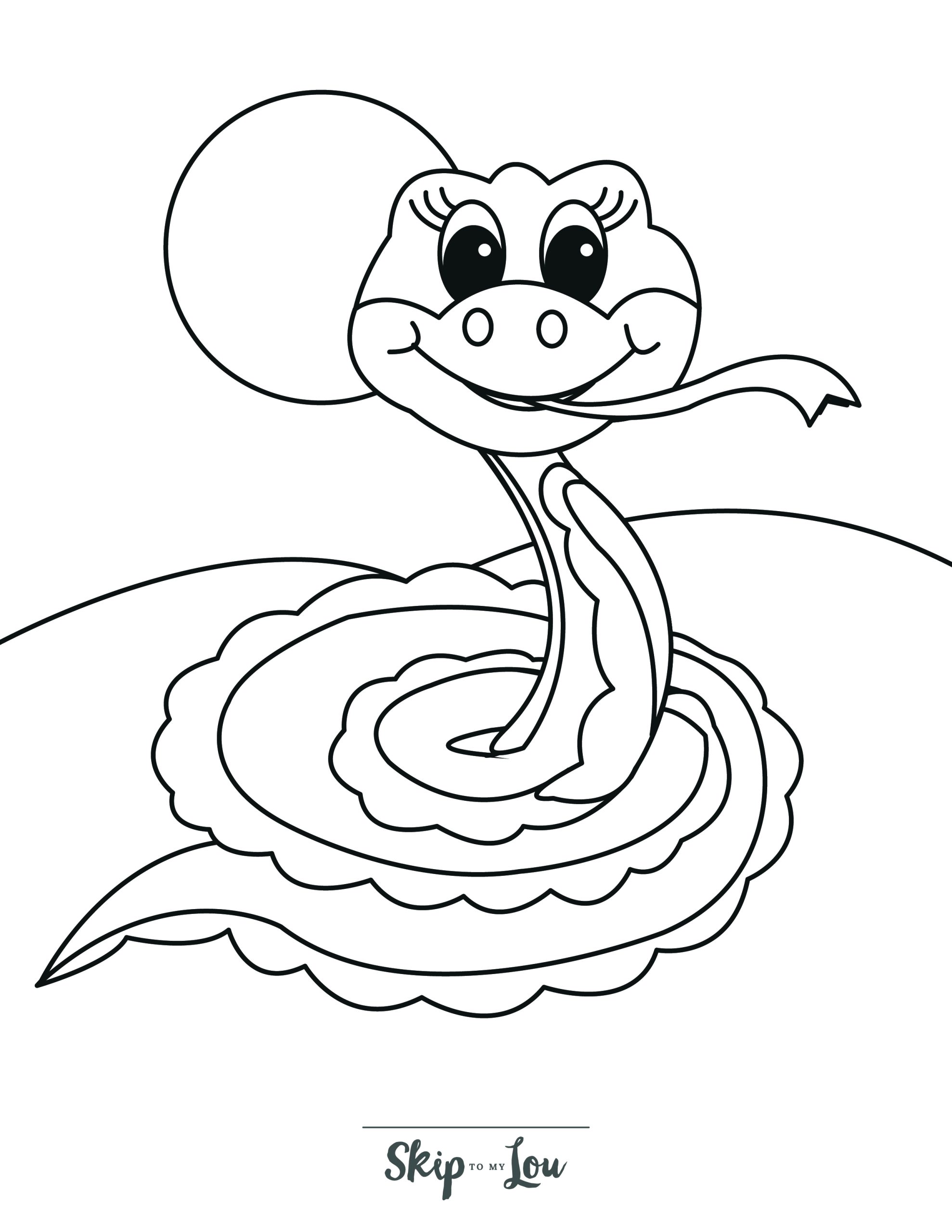 Free printable snake coloring pages with pdf book skip to my lou