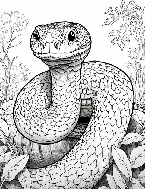 Page black white snake clipart images