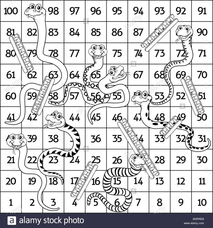 Download this stock vector snakes and ladders black and white