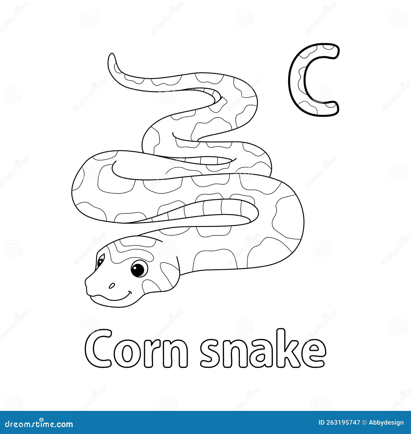 Snake coloring stock illustrations vectors clipart
