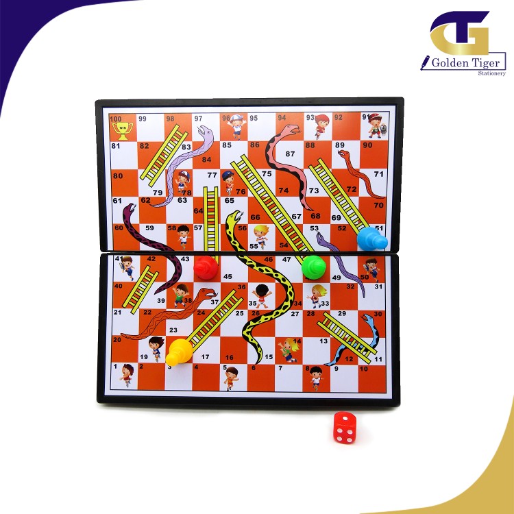 Snake ladder plastic board game golden tiger stationery