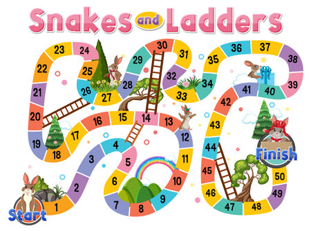Snakes and ladders game cliparts stock vector and royalty free snakes and ladders game illustrations
