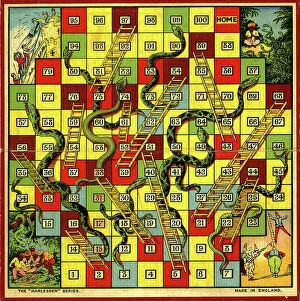 Snakes and ladders game board date circa s for sale as framed prints photos wall art and photo gifts