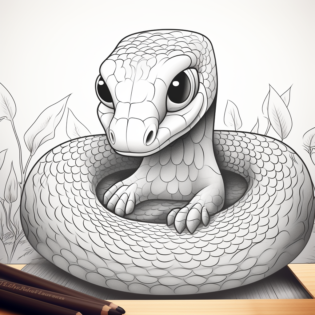 Free snake coloring pages