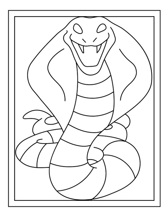 Printable snake coloring pages