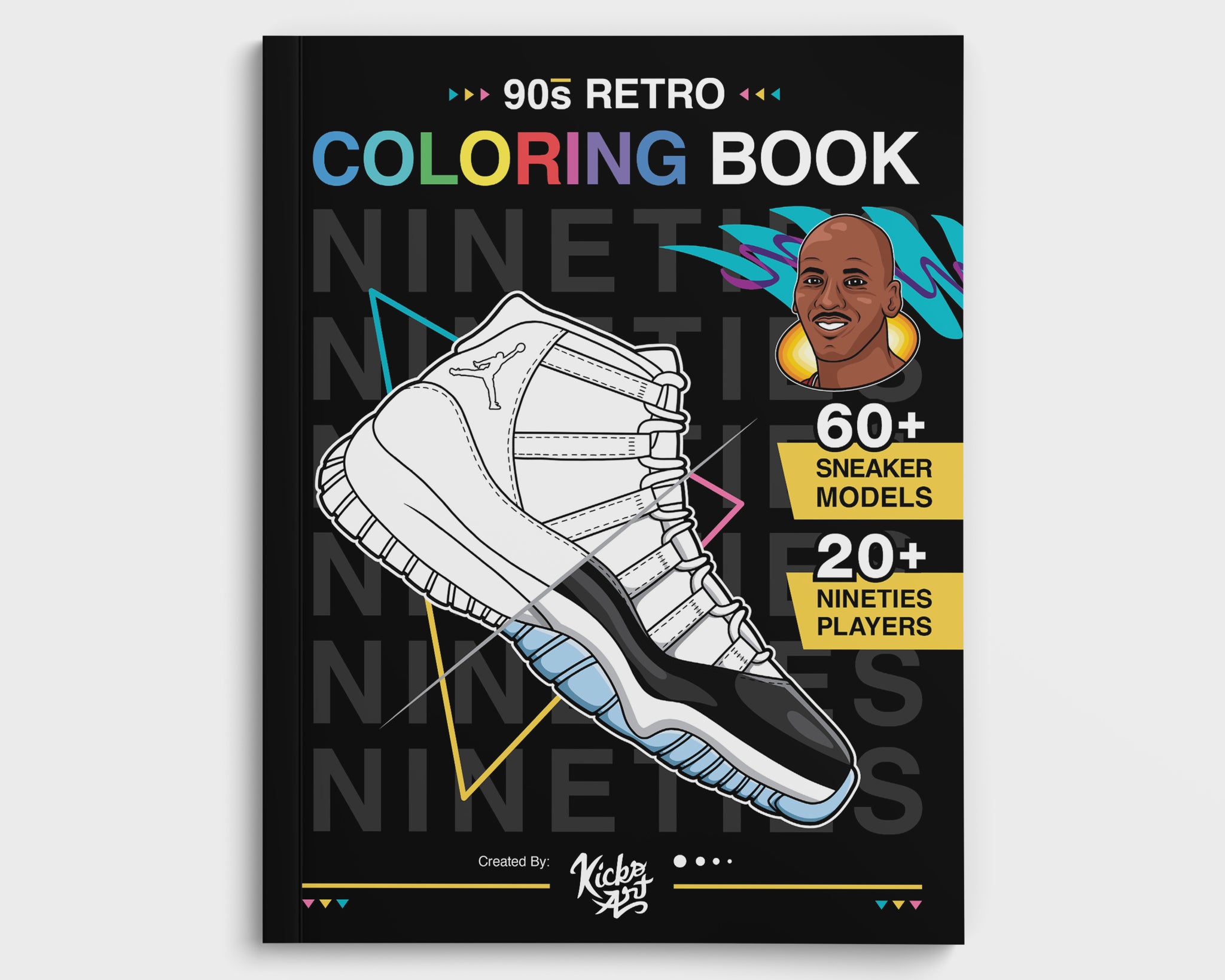 S retro sneaker coloring book â created by kicksart â kicksart shop