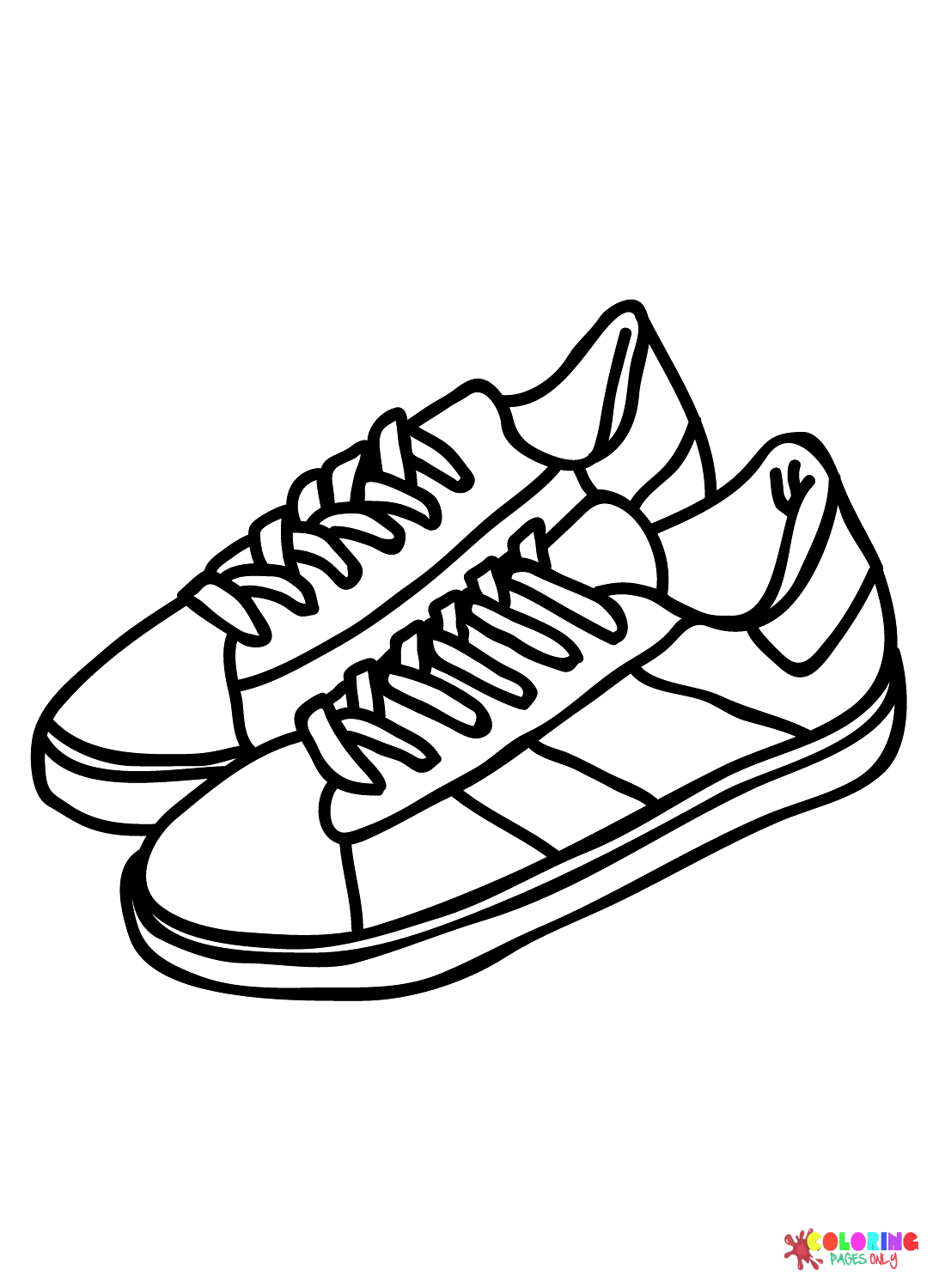 Sneaker coloring pages printable for free download