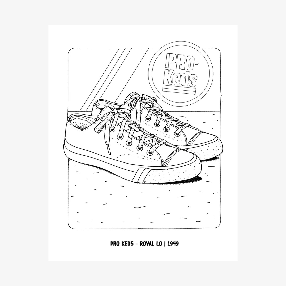 Sneaker colouring book