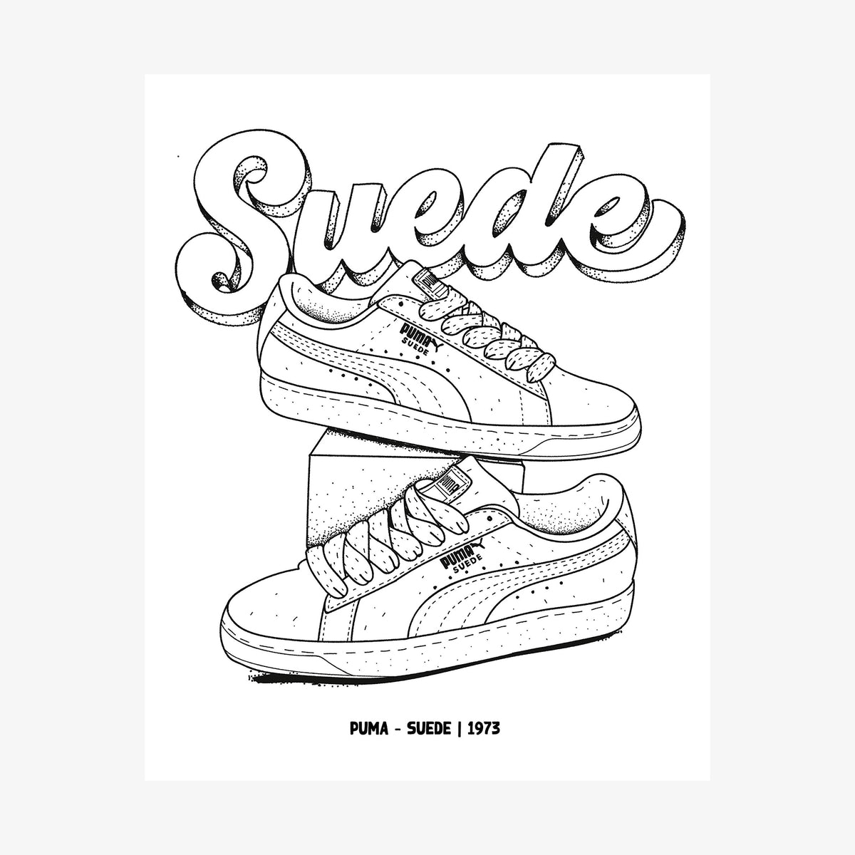 Sneaker colouring book