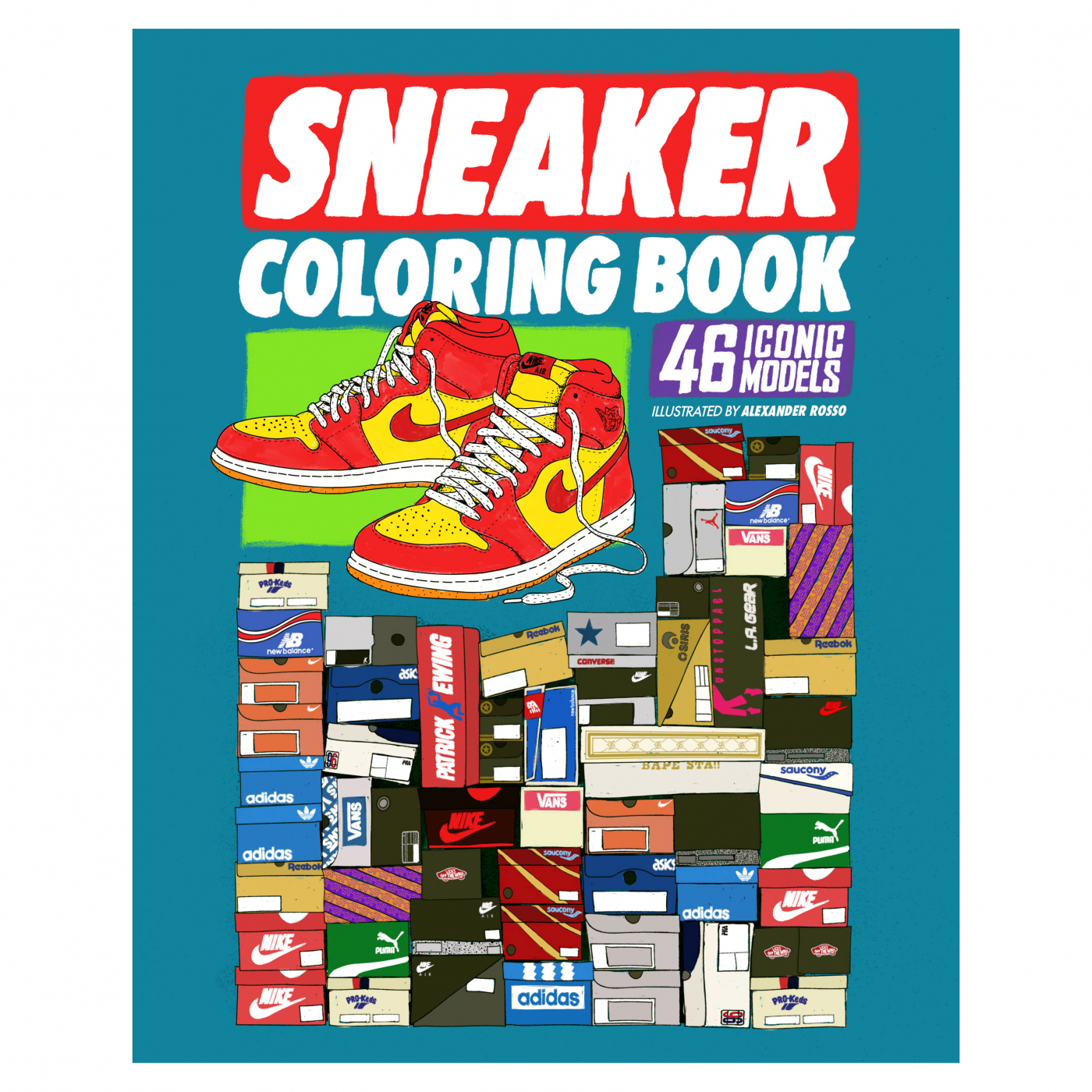 Books sneaker coloring book pen store