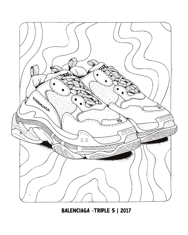 Sneaker coloring book stay wise