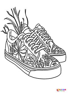 Sneaker coloring pages ideas coloring pages coloring pages for kids free printable coloring pages