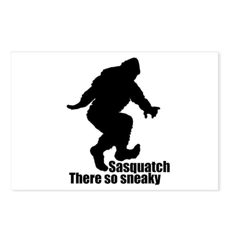 Sneaky sasquatch postcards package of