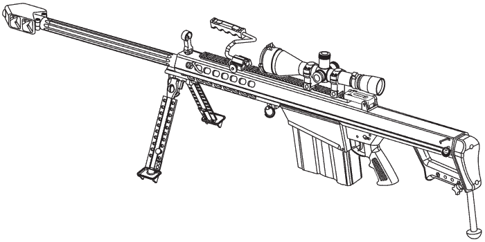 M caliber long range sniper rifle lrsr