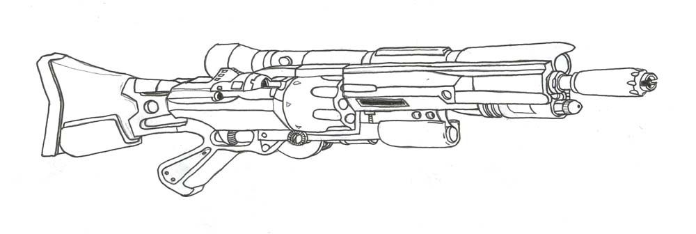 Revolver sniper rifle by alphonsecapone on