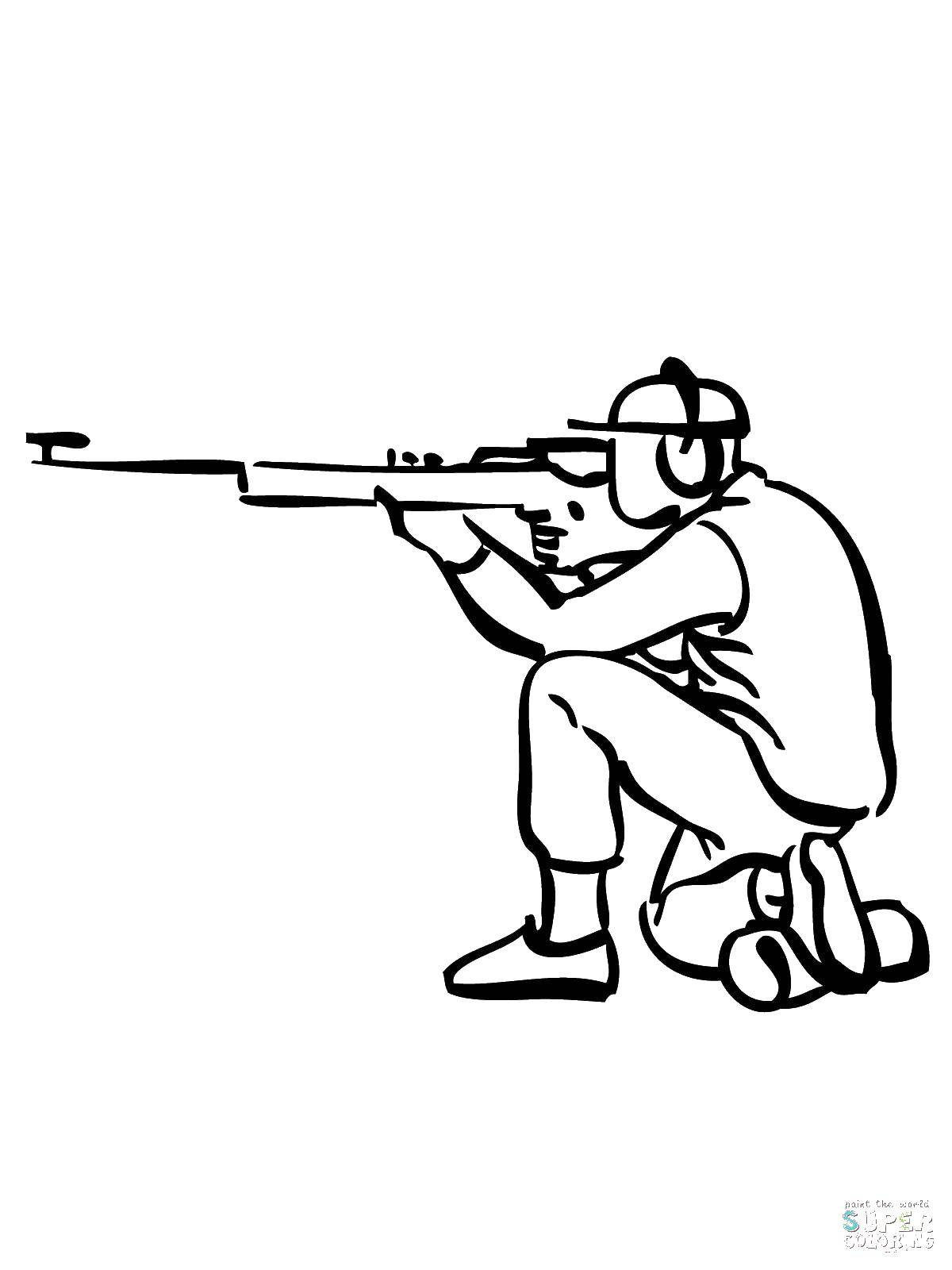 Online coloring pages military coloring page sniper military coloring pages