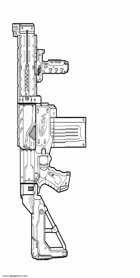 Gun coloring pages printable for free download