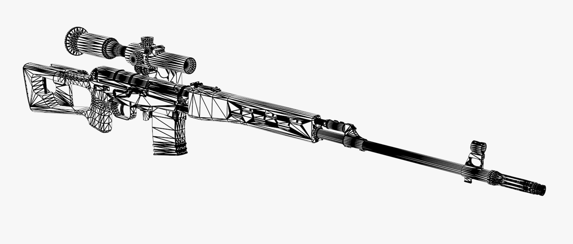 Dragunov sniper rifle d model