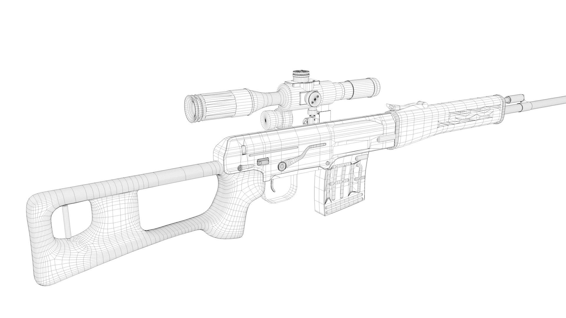 Sniper rifle svd