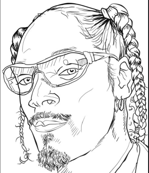 Sip and paint canvas and paint set coloring pages snoop dogg dogg