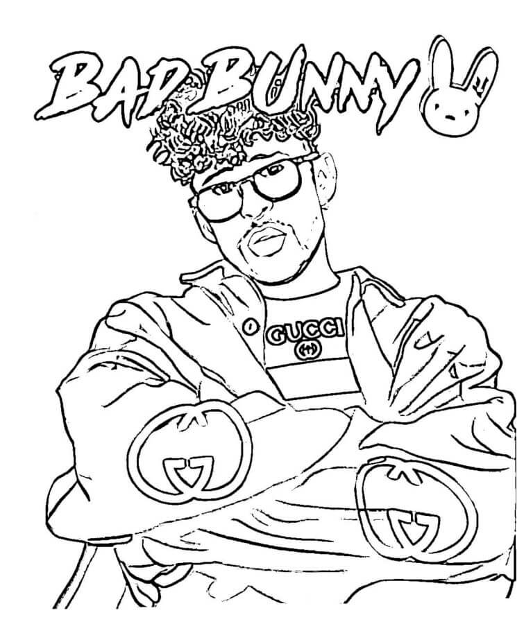 Rapper coloring pages