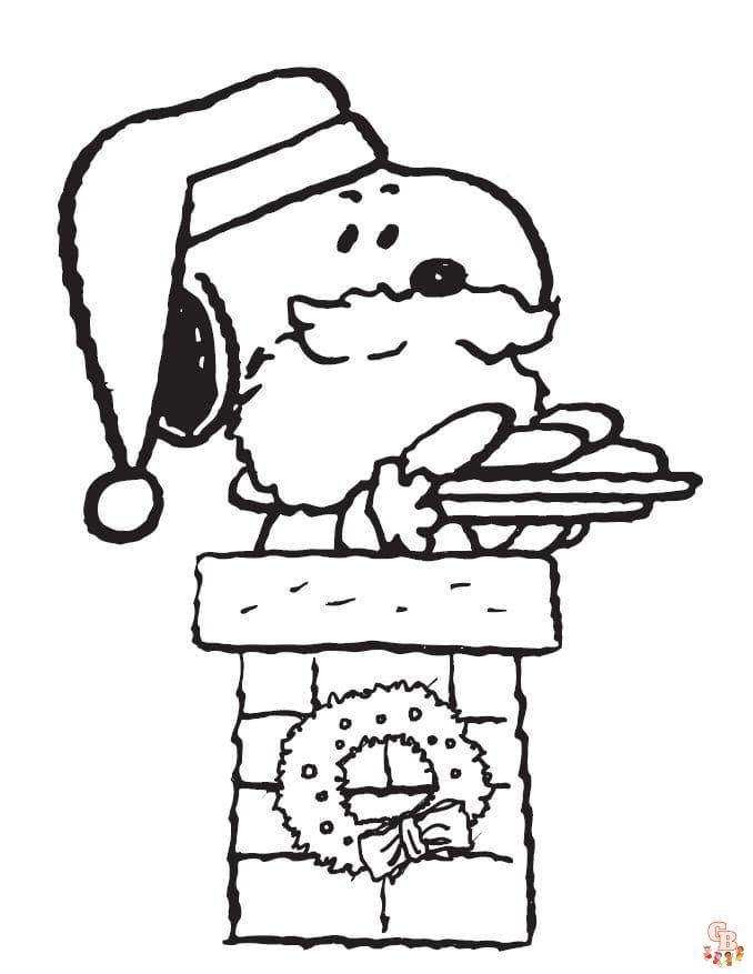 Free printable snoopy coloring pages