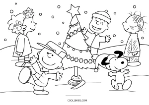 Free printable a charlie brown christmas coloring pages for kids