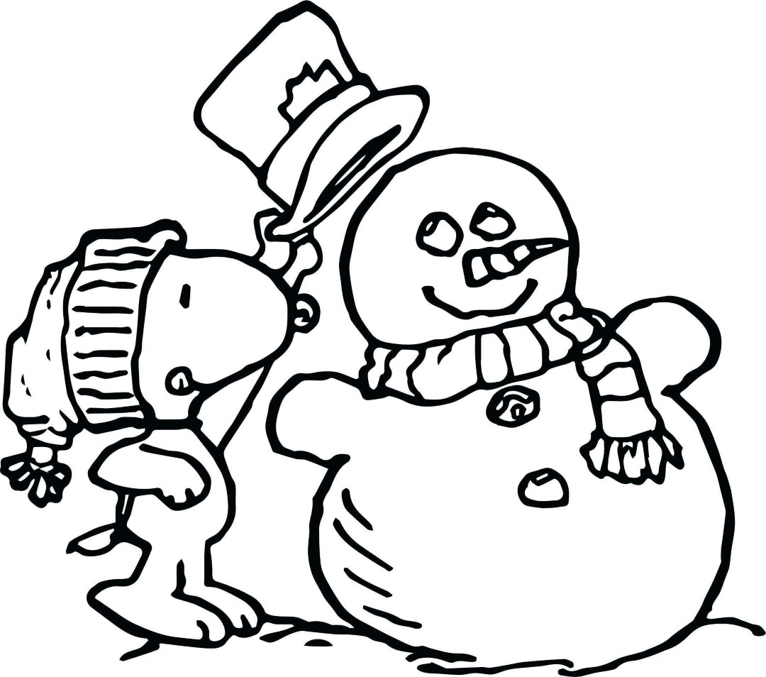 Free printable charlie brown christmas coloring pages for kids