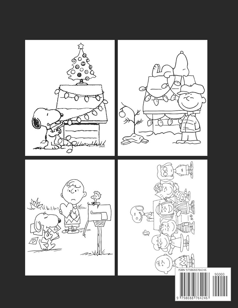 Thea peanuts snoopy christmas coloring book for kids funny snoopy christmas coloring book for kids the peanuts snoopy and charlie brown christmas book for kids awesome snoopy coloring book