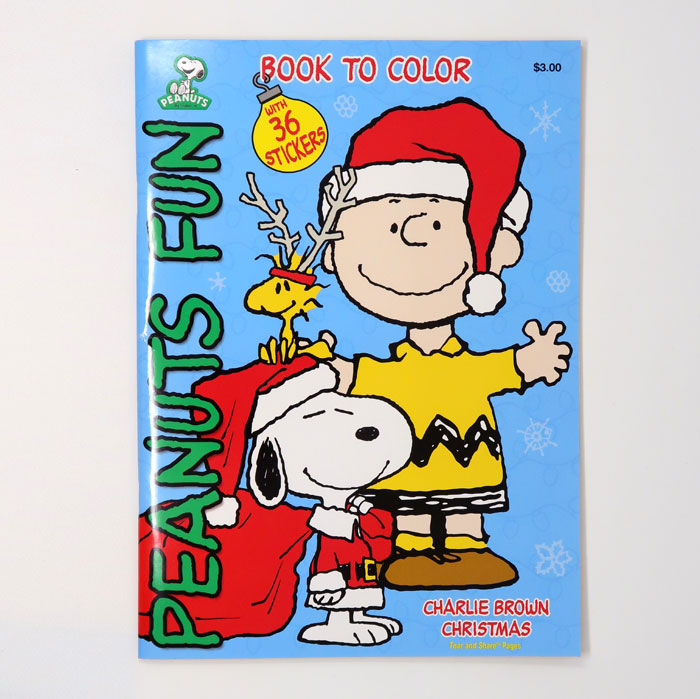 Peanuts fun christmas coloring book with stickers