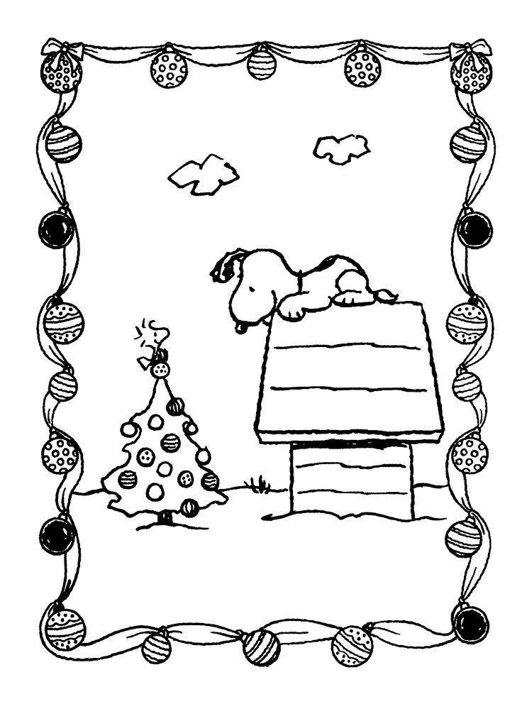 Free printable charlie brown christmas coloring pages for kids