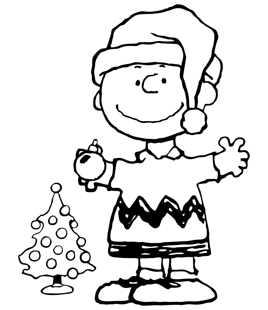 Charlie brown christmas coloring pages