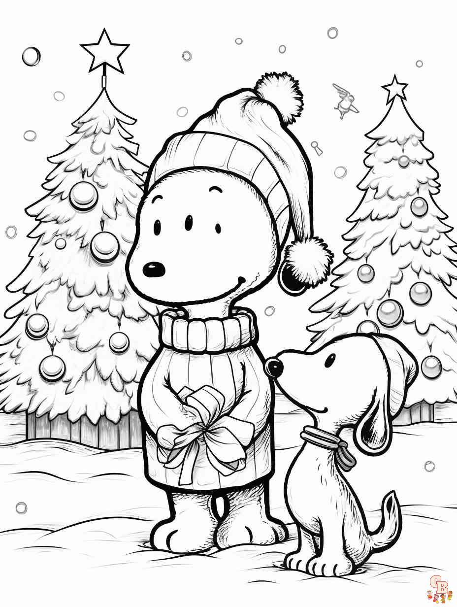 Free printable snoopy coloring pages