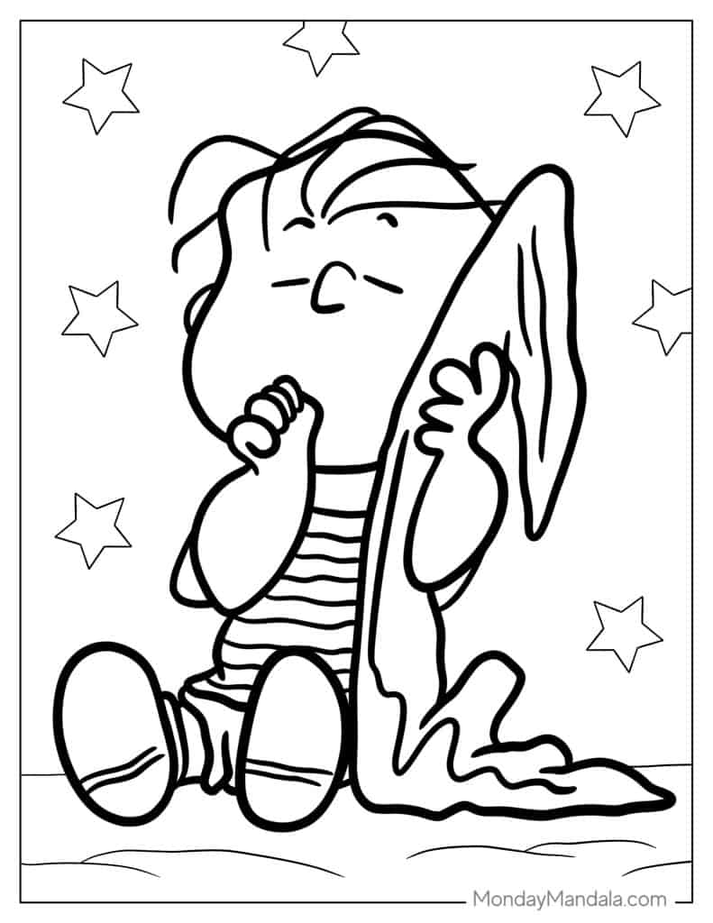 Peanuts snoopy coloring pages free pdf printables