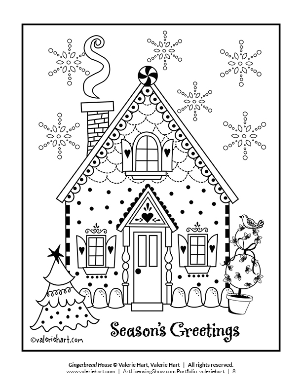 Free christmas coloring pages for adults and kids