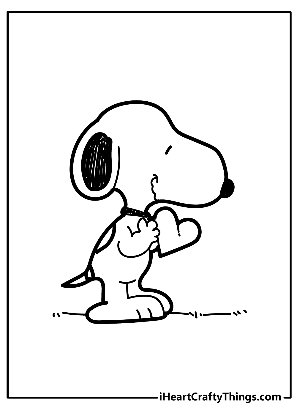 Snoopy coloring pages free printables